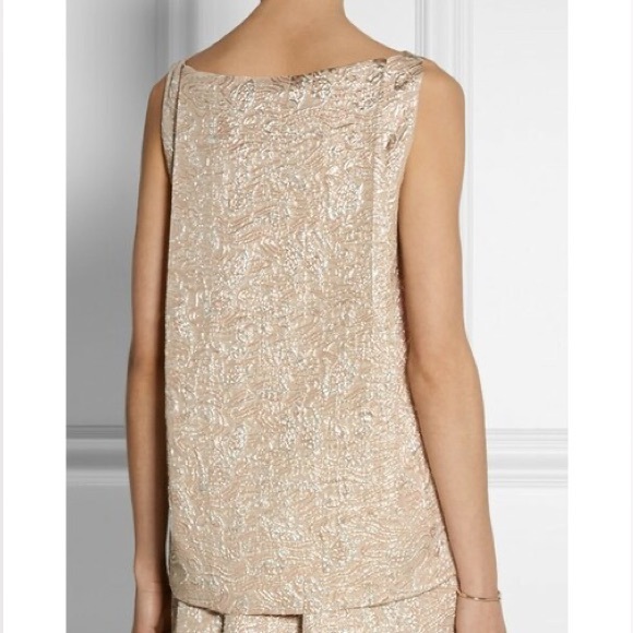 Rochas Swan brocade metallic silk Top - Picture 4 of 12